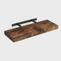 Zwarte Houten Zwevende Wandplanken - Set van 2 - Onzichtbaar Montagesysteem - Stijlvol & Praktisch