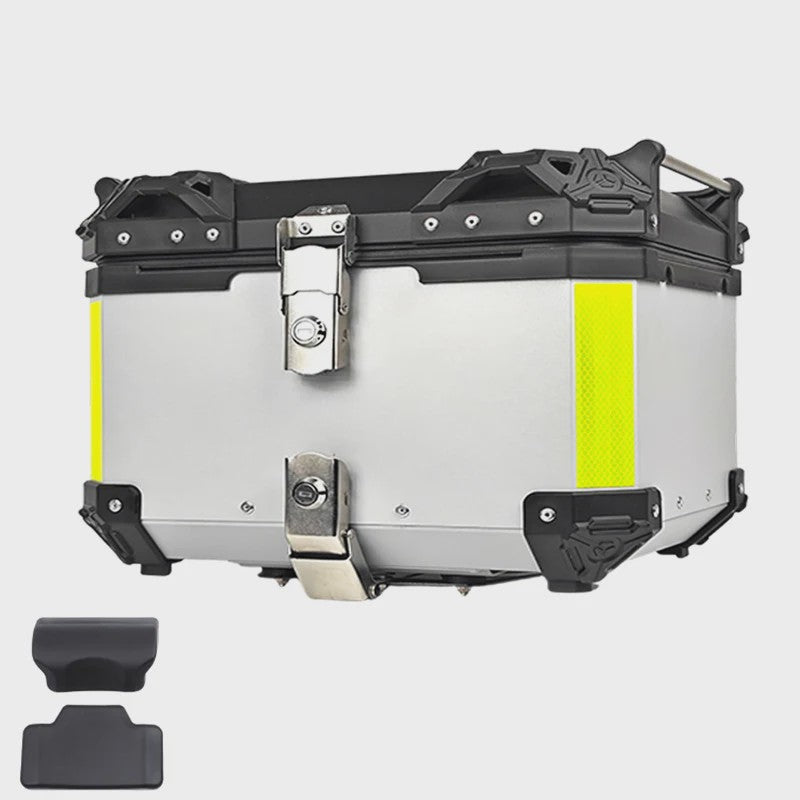 65L Aluminium Motor Topkoffer Waterdicht met Anti-diefstal Sluiting & Quick Release