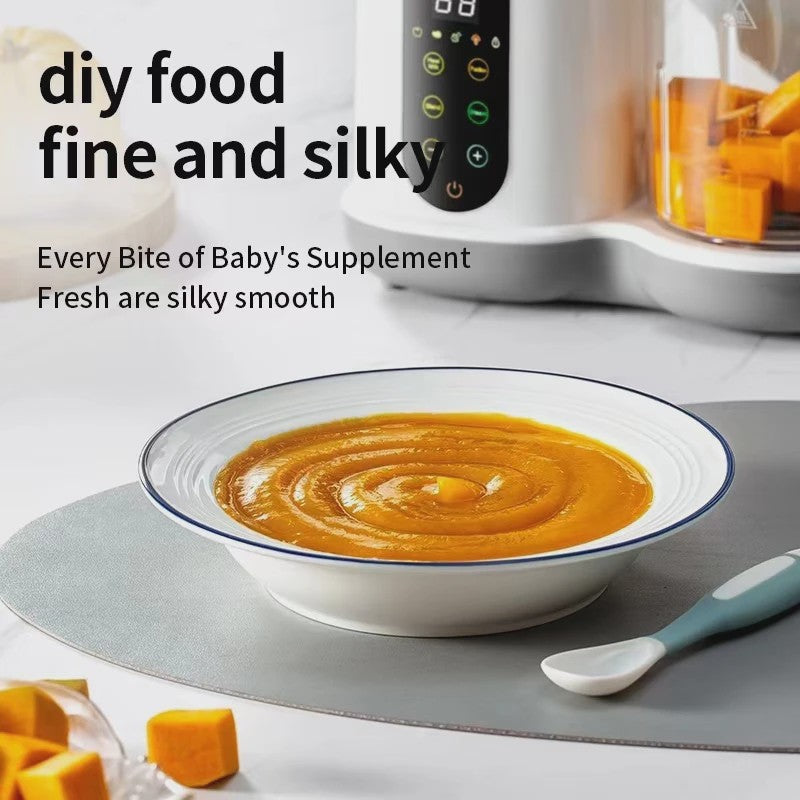 4-in-1 Slimme Babyvoeding Maker: Stoom, Pureer & Mix met Digitaal Display