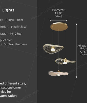 Luxe Glazen Trappenhuis Hanglamp - Moderne Lange Plafondlamp met Meerdere Pendels