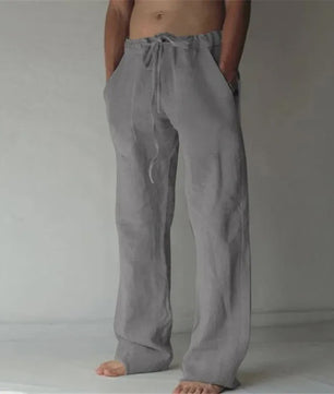 Linnen Heren Broek - Ademend & Comfortabel Zomerbroek met Elastische Taille