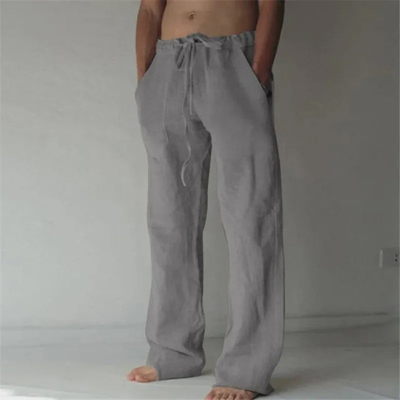 Linnen Heren Broek - Ademend & Comfortabel Zomerbroek met Elastische Taille