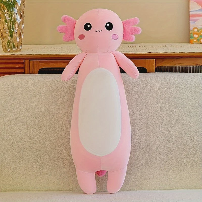 Grote Axolotl Pluche Knuffel - Zacht Kussen Speelgoed voor Kinderen & Volwassenen