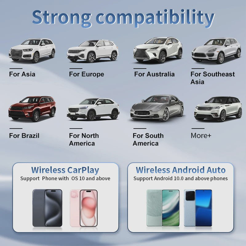 Draadloze CarPlay & Android Auto Adapter - 2-in-1 Carlinkplay Dongle