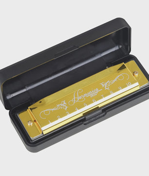 Professionele 10-Gats Mondharmonica in C-Toon met Beschermhoes - Ideaal voor Beginners