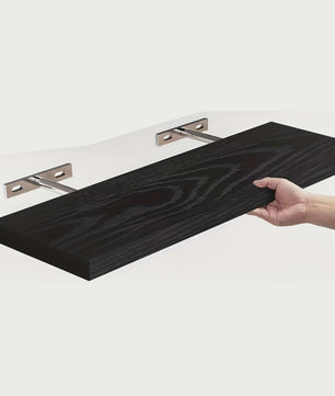 Zwevende Wandplank Massief Hout - Strak Design, Ruimtebesparend & Decoratief