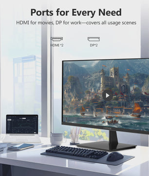 Z-EDGE 27" 4K UHD Monitor (3840x2160) IPS, 60Hz, 100% sRGB, FreeSync, HDR10