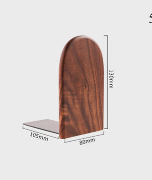 Stijlvolle Houten Boekensteunen - Bureau Organizer & Boekhouder voor Thuis en Kantoor