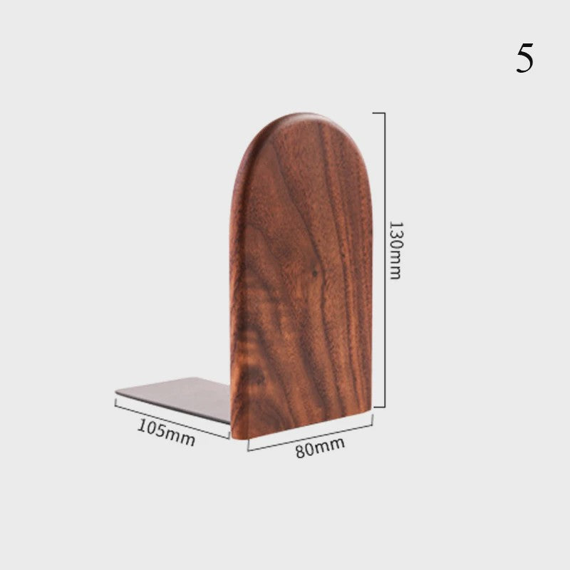 Stijlvolle Houten Boekensteunen - Bureau Organizer & Boekhouder voor Thuis en Kantoor