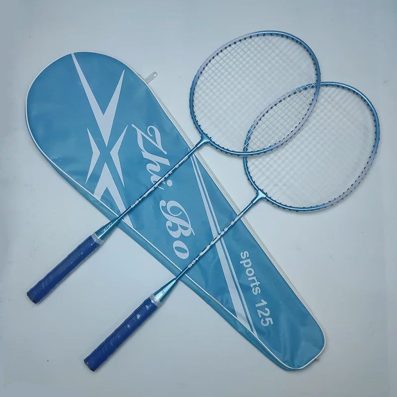 Duurzame Badminton Rackets Set - Iron Alloy Frame, Ideaal voor Beginners & Fitness