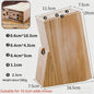 Extra Groot Houten Messenblok - Ruimtebesparende Keuken Organizer voor Messen tot 12 cm