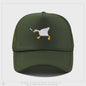 Unieke Geborduurde Baseball Cap met Gans Patroon - Casual Stadsstijl