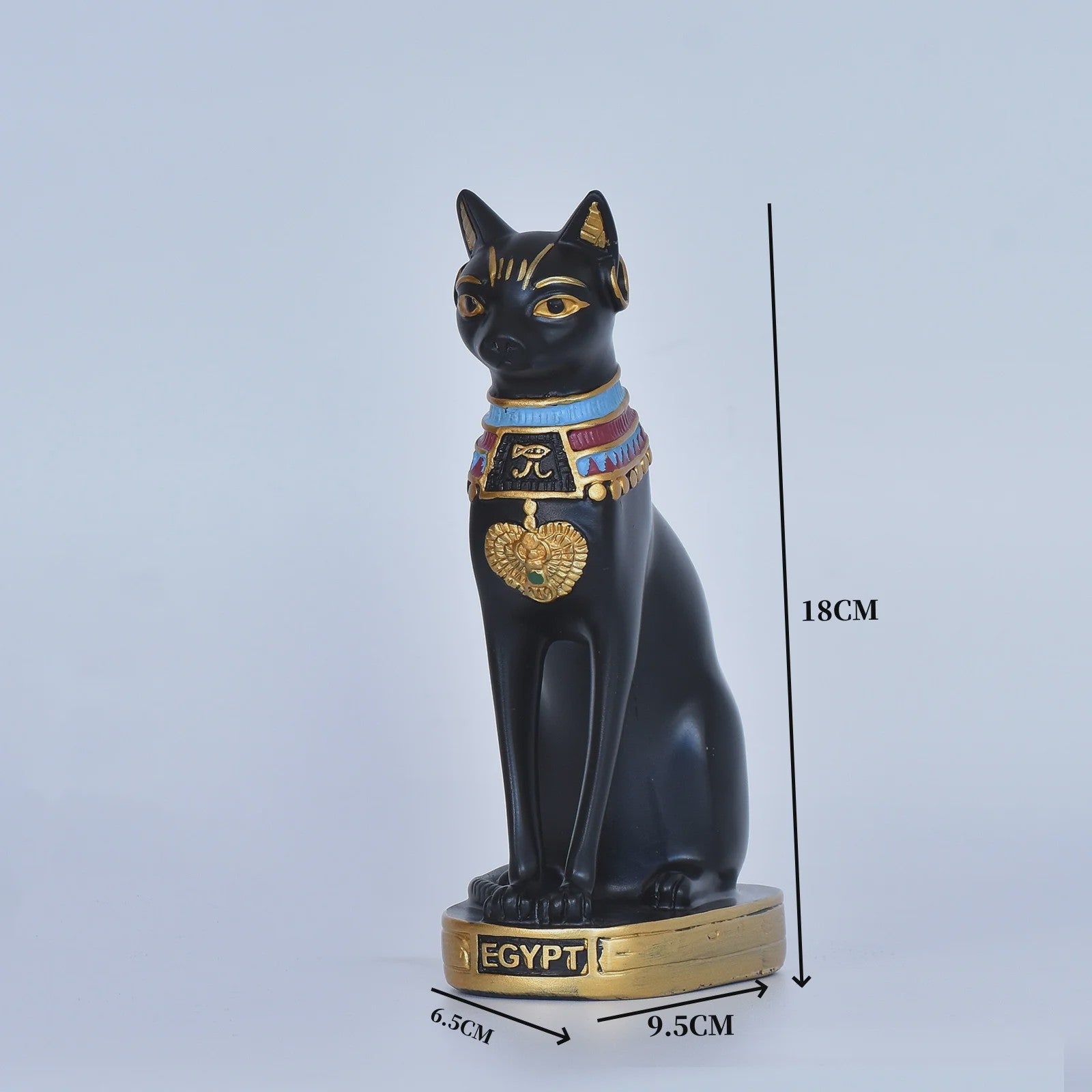 Elegante Egyptische Kattenbeeldjes - Retro Stijl & Sfeervolle Decoratie