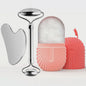 Gezichtsroller & Gua Sha Set: Luxe Roestvrij Staal & IJsroller voor Huidverzorging