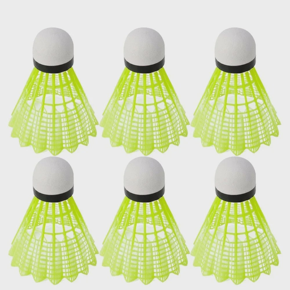 Nylon Badmintonshuttles - Set van 12 - Duurzaam & Stabiel voor Training
