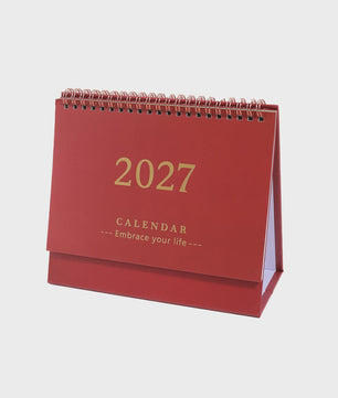 2027 Bureaukalender Maandkalender - Spiraalbinding, Opvouwbaar & Staand - Ideaal voor Planner, Kantoor & Thuis