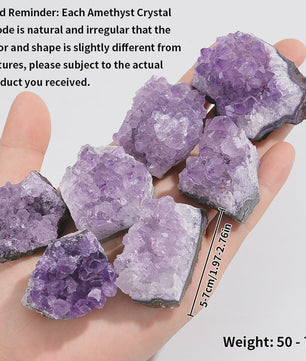 Natuurlijke Amethist Geode Cluster - Ruw Kristal Edelsteen (30-70g)