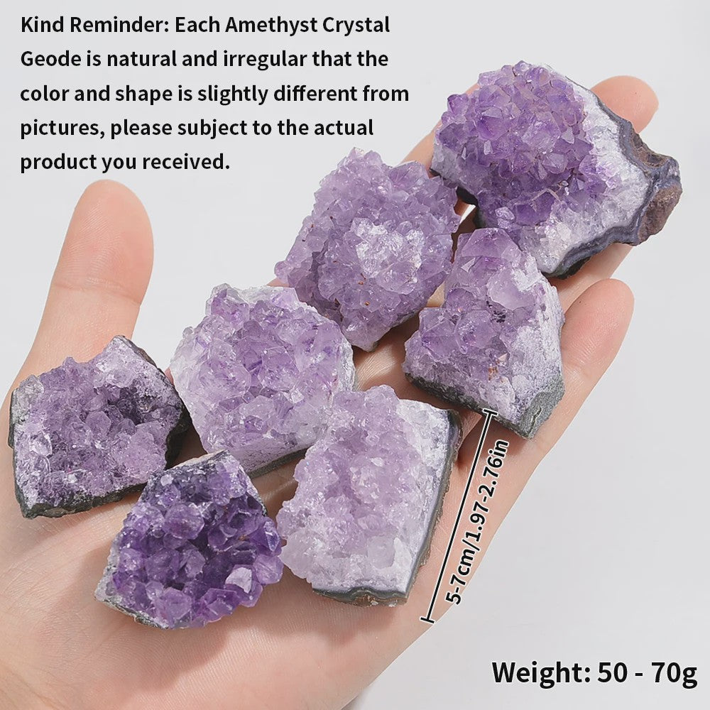 Natuurlijke Amethist Geode Cluster - Ruw Kristal Edelsteen (30-70g)