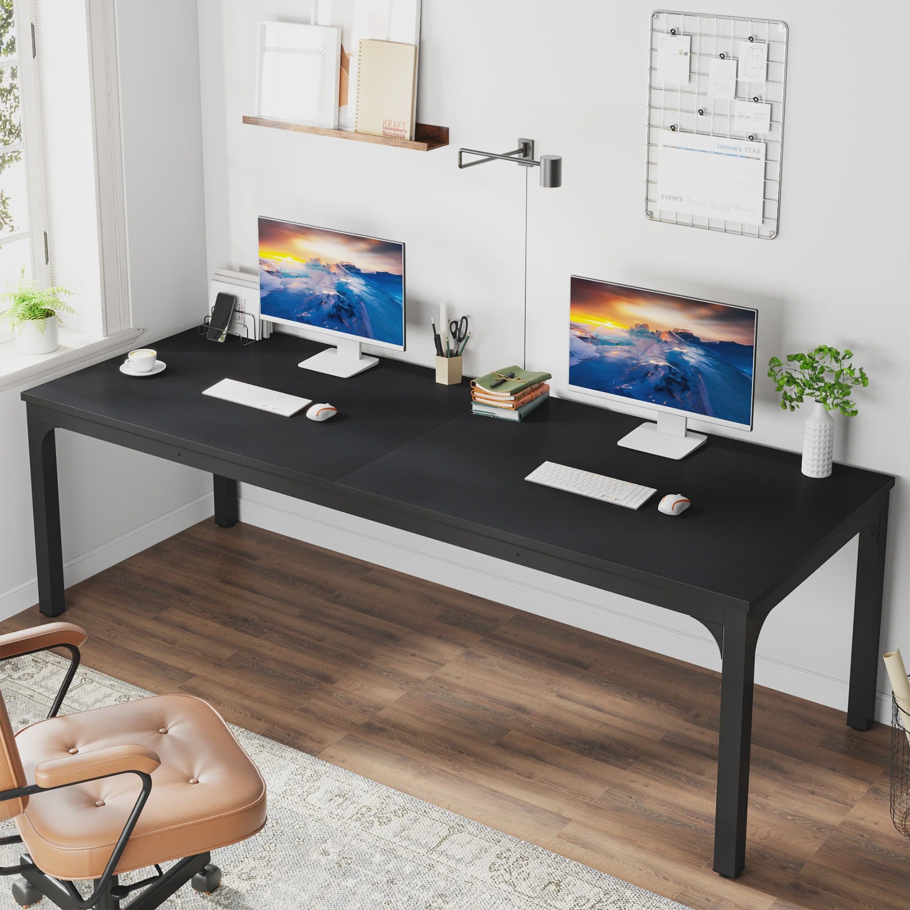 Tribesigns Extra Groot Bureau 200x70cm - Robuust Werkbureau voor Kantoor en Thuis