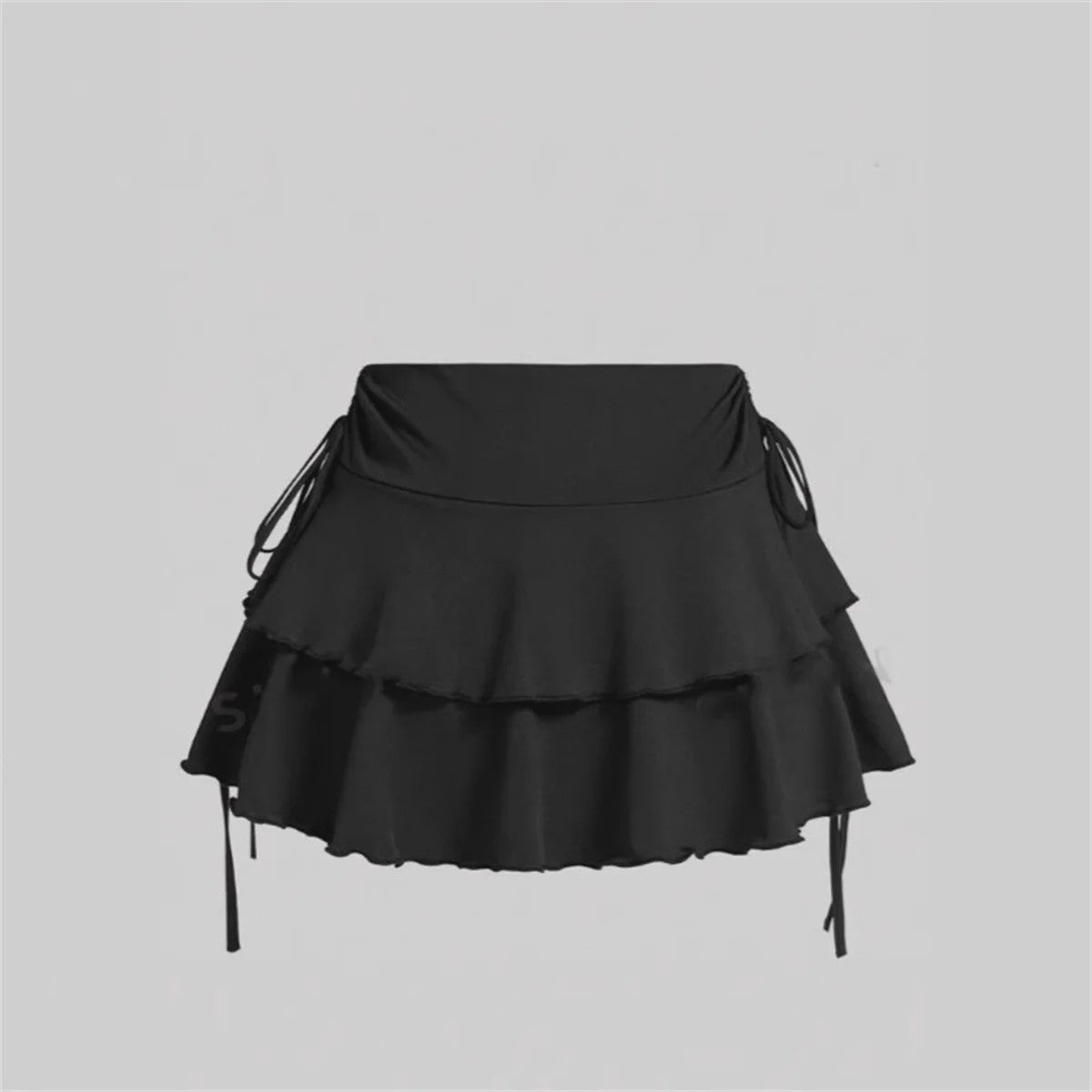 Zomerse Dames Rok: Hoge Taille, Slim Fit met Elastische Band en Ruffle Details