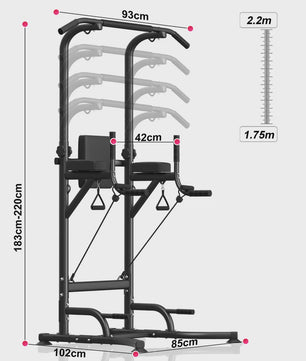 Power Tower Home Gym Station - Multifunctioneel Dip Station & Pull Up Bar