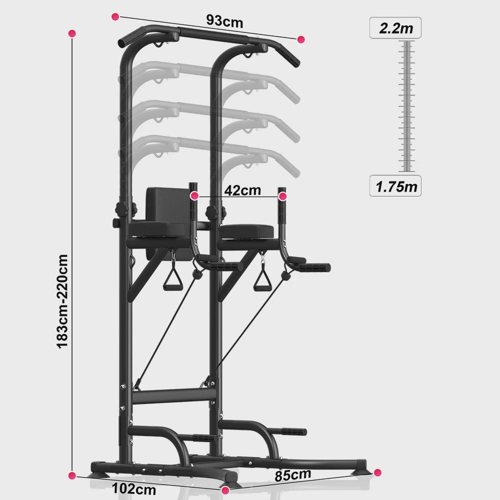 Power Tower Home Gym Station - Multifunctioneel Dip Station & Pull Up Bar