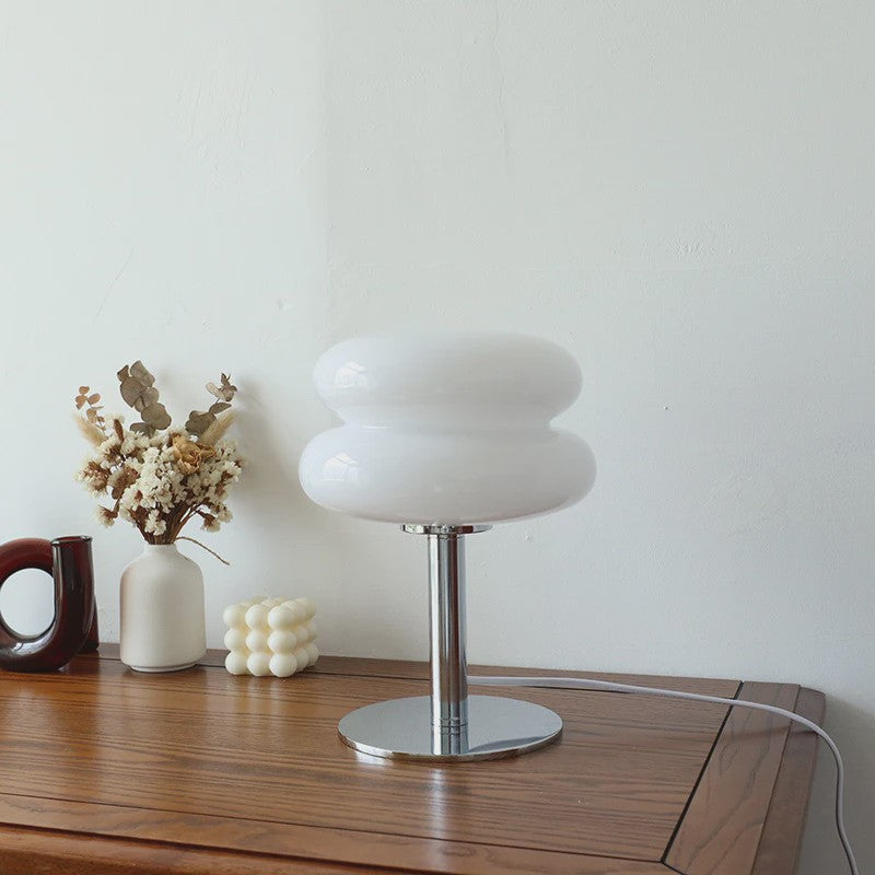 Macaron Glazen Tafellamp - Sfeervolle Verlichting met Trichromatische Dimming
