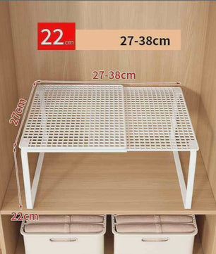 Uitschuifbare Garderobekast Planken Organizer - Stapelbaar & Verstelbaar
