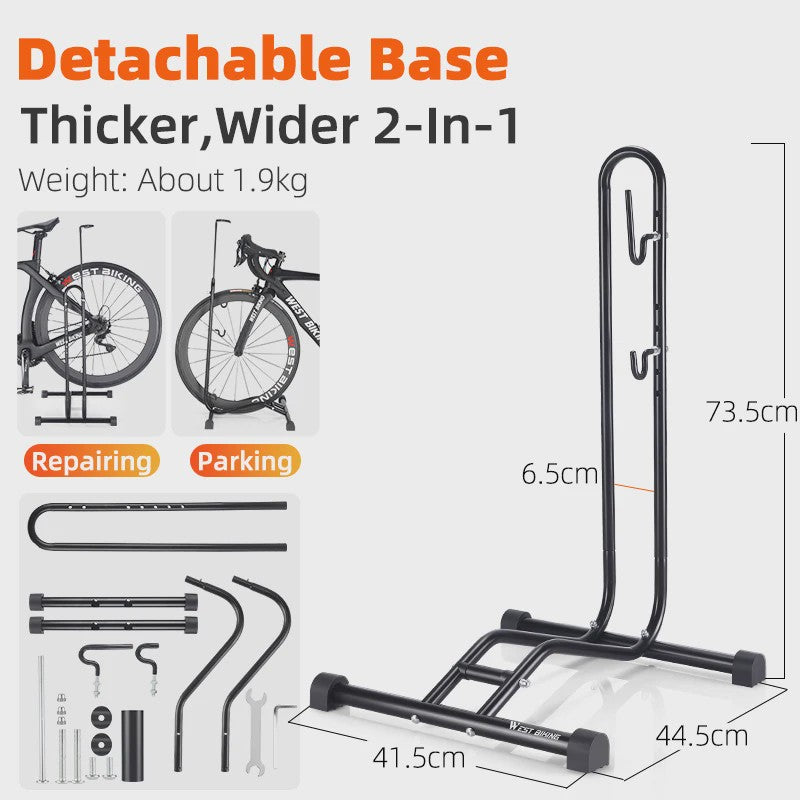 WEST BIKING 3-in-1 Fiets Parkeer- en Ondersteuningsstandaard - Universeel voor MTB & Racefiets