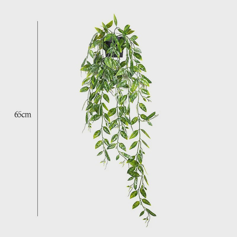 4x Kunst Hangplanten - Faux Eucalyptus & Klimop - UV-Bestendig Plastic voor Buiten & Binnen Decoratie