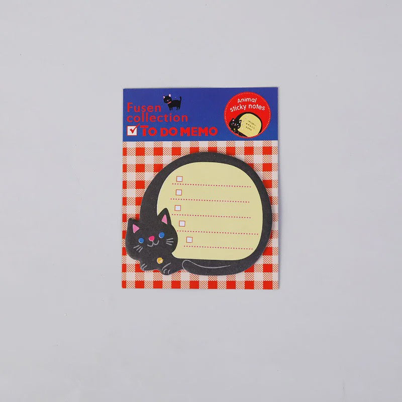 8 Delige Set Schattige Dieren Sticky Notes - Panda, Kat, Varken & Meer