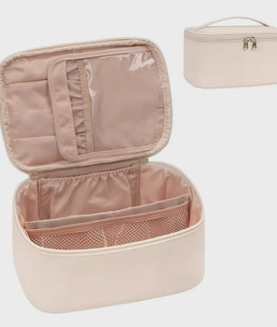 Grote Make-up Tas - Draagbare Kosmetische Organizer met Veel Opbergruimte voor Dames en Meisjes