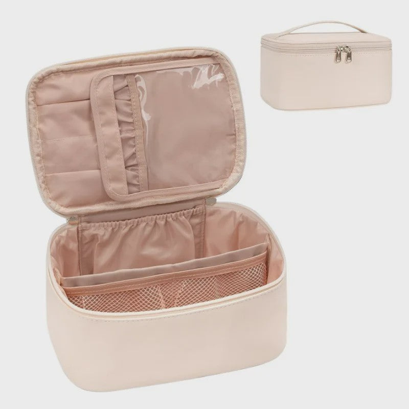 Grote Make-up Tas - Draagbare Kosmetische Organizer met Veel Opbergruimte voor Dames en Meisjes