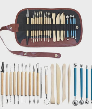 Uitgebreide Klei Modelleer- en Boetseer Gereedschap Set - 8-61 Delig