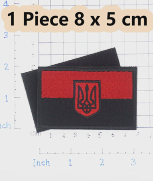 Oekraïne Vlag Patch met Klittenband - Geborduurde Kleding Applicatie