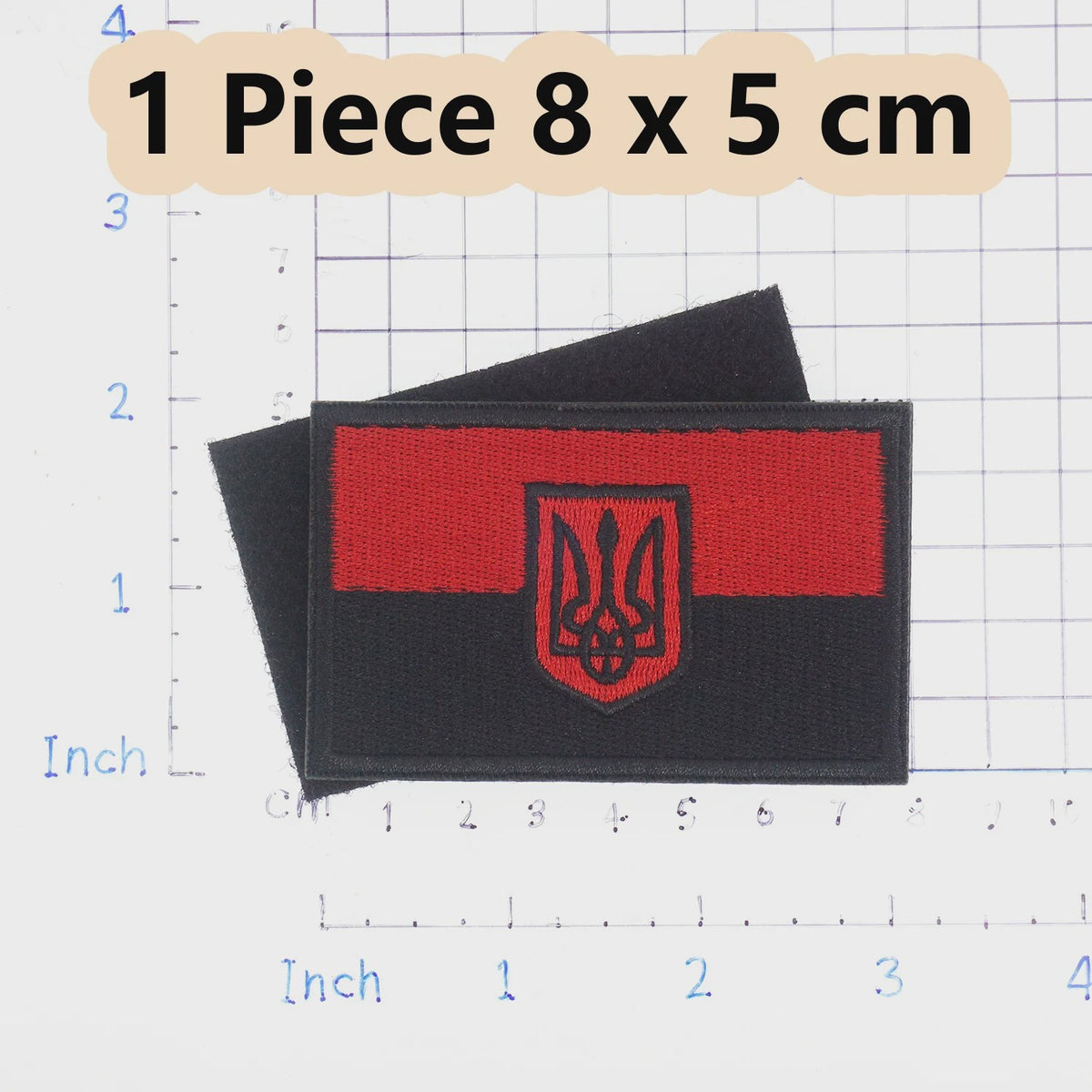 Oekraïne Vlag Patch met Klittenband - Geborduurde Kleding Applicatie