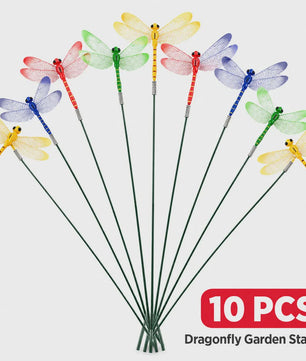 Kleurrijke 3D Libellen Tuindecoratie - Set van 5, 10, 25 of 50 Stuks