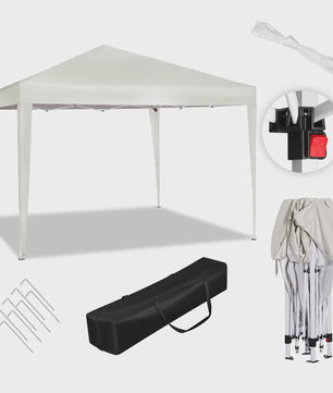 WOLTU Pop-Up Pagodetent 3x3m - Waterdicht & UV-beschermend - Partytent, Tuinpaviljoen, Feesttent