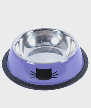 RVS Kattenvoerbak met Antislip Basis - Voer- en Waterbakje voor Kittens & Katten