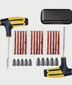 Universele Bandenreparatieset met Gereedschap en Plakstrips - Noodreparatie voor Auto, Motor, Fiets