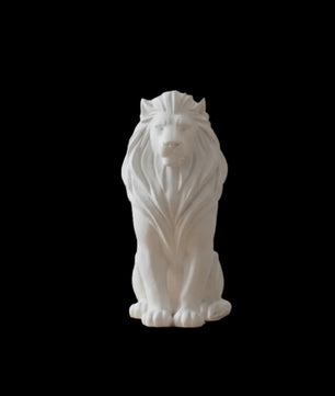 Luxe Leeuw Beeldje - 10cm - Scandinavische Stijl - Desktop Decoratie