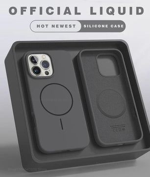 Magnetisch Siliconen Hoesje voor iPhone 11 t/m 17 Pro Max | Magsafe | Schokbestendig | Draadloos Laden
