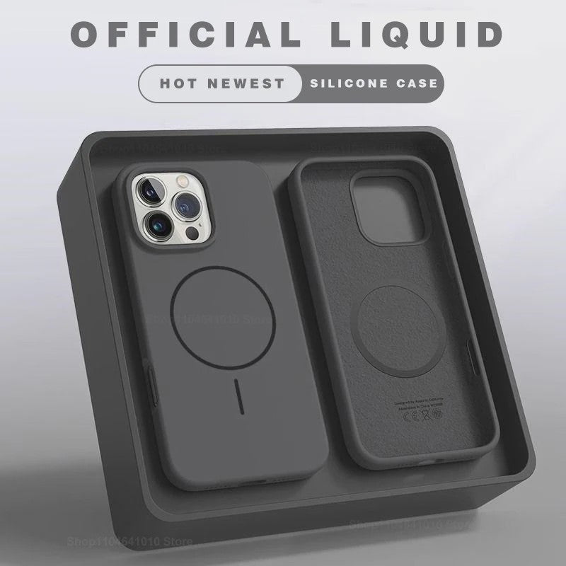 Magnetisch Siliconen Hoesje voor iPhone 11 t/m 17 Pro Max | Magsafe | Schokbestendig | Draadloos Laden