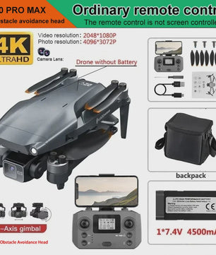 L600 Pro MAX Drone: 8K Camera, 3-Assige Gimbal, GPS & 360° Obstakelvermijding
