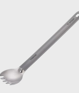 Tiartisan Titanium Spork: Ultralichte Lange Lepel & Vork voor Outdoor Avonturen