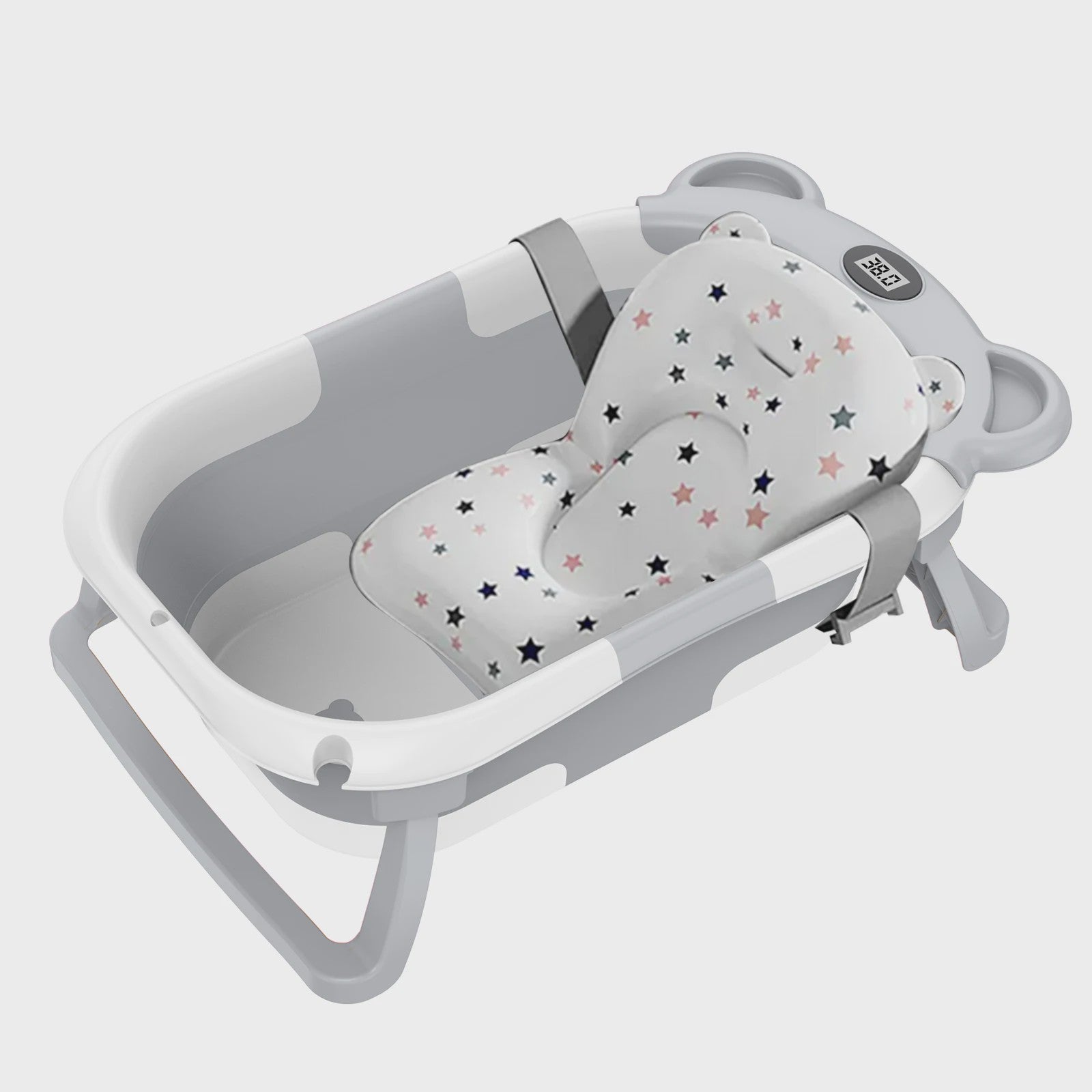 Opvouwbaar Babybadje met Thermometer - Groot en Veilig voor Baby's en Peuters