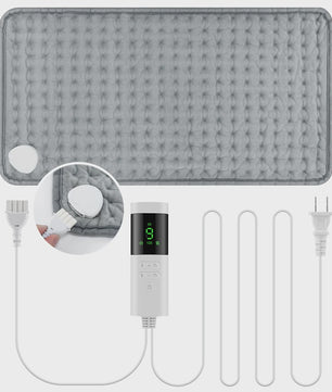 Elektrische Verwarmingsdeken 30x60cm - Verstelbare Warmte & Timer voor Rug, Nek, Schouder - Wasbaar & Comfortabel