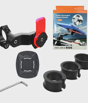 Universele Motor & Fiets Telefoonhouder - 360° Draaibaar & Afneembaar