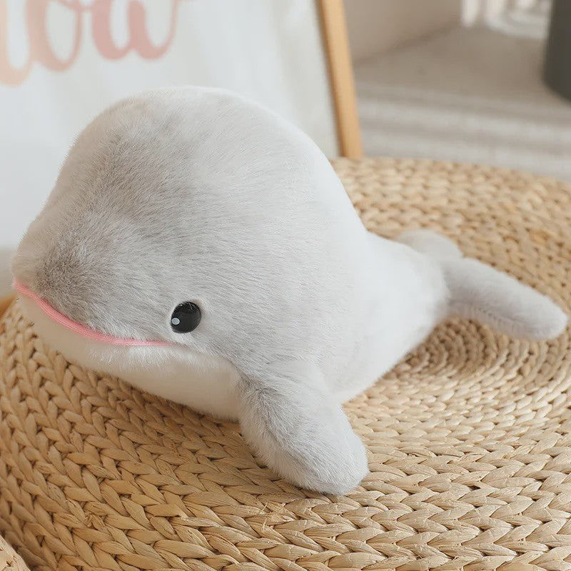 Kawaii Pluche Dieren Knuffels: Walvis, Dolfijn, Haai & Zeehond - 28cm
