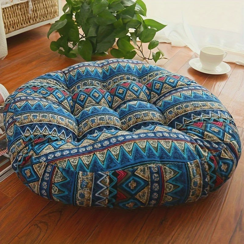 Rond Dik Vloerkussen - Tatami Meditatie Zitkussen, Wasbaar & Comfortabel